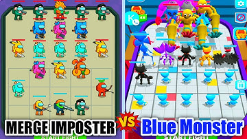 Merge Master Blue Monster Vs Merge Imposter Hard Level Part 1 - Android iOS Gameplay Walkthrough