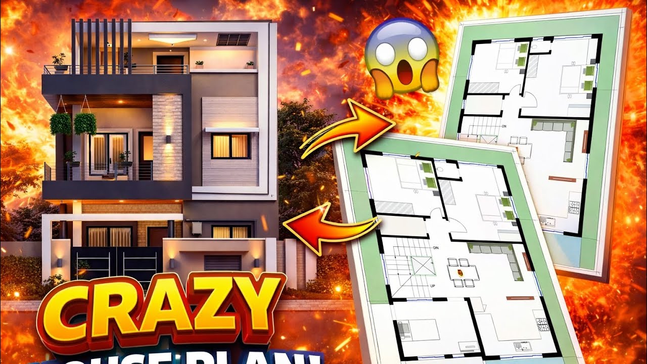 MIND BLOWING 🤯 House Plan | Ground & First Floor | CRAZY Design
