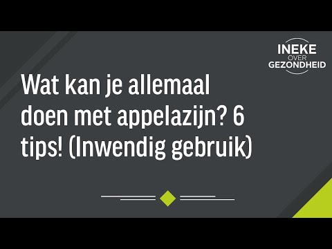 Video: 6 Manieren Om Appelciderazijn Te Gebruiken Voor De Behandeling Van Psoriasis