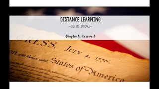 Week 5 | Social Studies Chapter 8 | Lesson 3