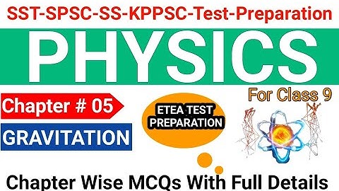 Physics MCQs for SST SPSC Test Preparation  9th Class Physics MCQsUnit 05 |SST Science Category MCQs