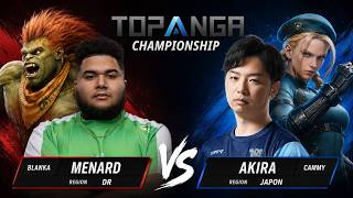 🔥 INTENSE MATCH ▰ MENARD (Blanka) vs AKIRA (Cammy) ▰ TOPANGA Championship – Street Fighter 6 🔥