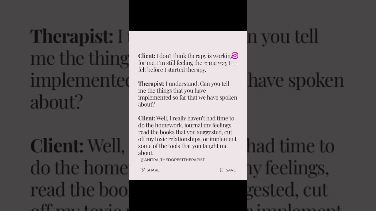 It only works if you work it. 