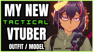 My Tactical VTuber 3D Model (VRoid Studio Timelapse) | Outline 2.0 Update | Behind The Scenes