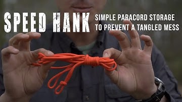 SPEED HANK SHORT  -  Tangle-free paracord storage