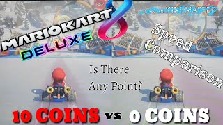 How Much Faster Are You If You Have 10 Coins? | Speed Comparison | Mario Kart 8 Deluxe