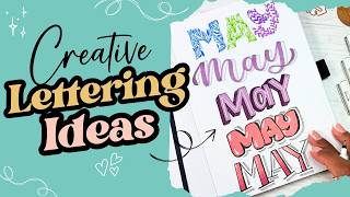 May Hand Lettering Inspiration | 5 creative and fun lettering styles