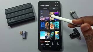 How to Download and Apply Free New Wallpaper from Galaxy Themes App on Samsung Galaxy A17 5G screenshot 1