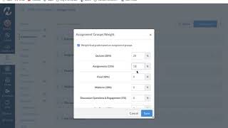 How to set up weighted grades in Canvas