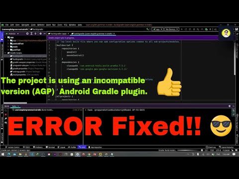 The project is using an incompatible version (AGP)  Android Gradle plugin. Latest supported version