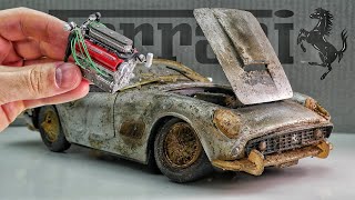 Restoration of an Old Abandoned FERRARI. Restoration Ferrari 250 GT California