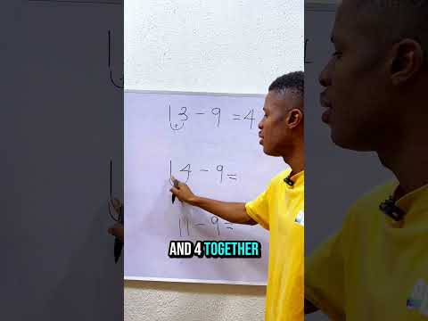 Easy Subtraction Trick Math Mathstutor Mathstrick
