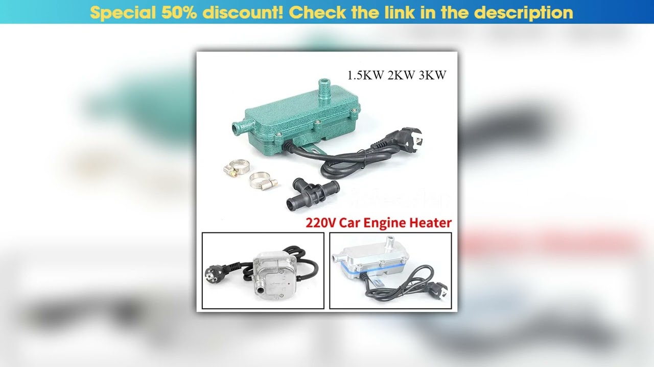 Unboxing Car Preheater 220V Engine Coolant Heater 1.5KW 2KW 3KW Car Heater Diesel Air Heater For Mo