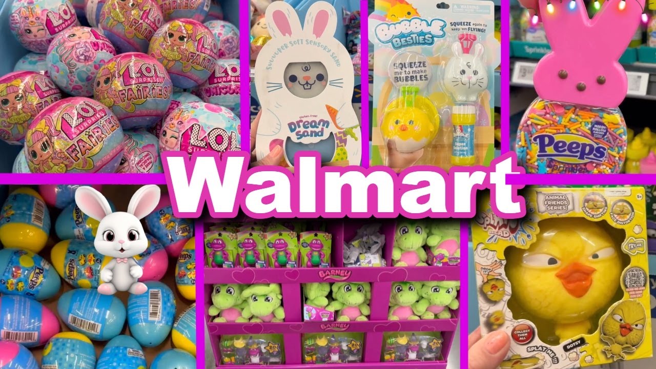 WALMART Easter Basket STUFFERS Ideas For KIDS *NEW* LOL Surprise Fairies Dolls 🐣 PEEPS, Shop with Me