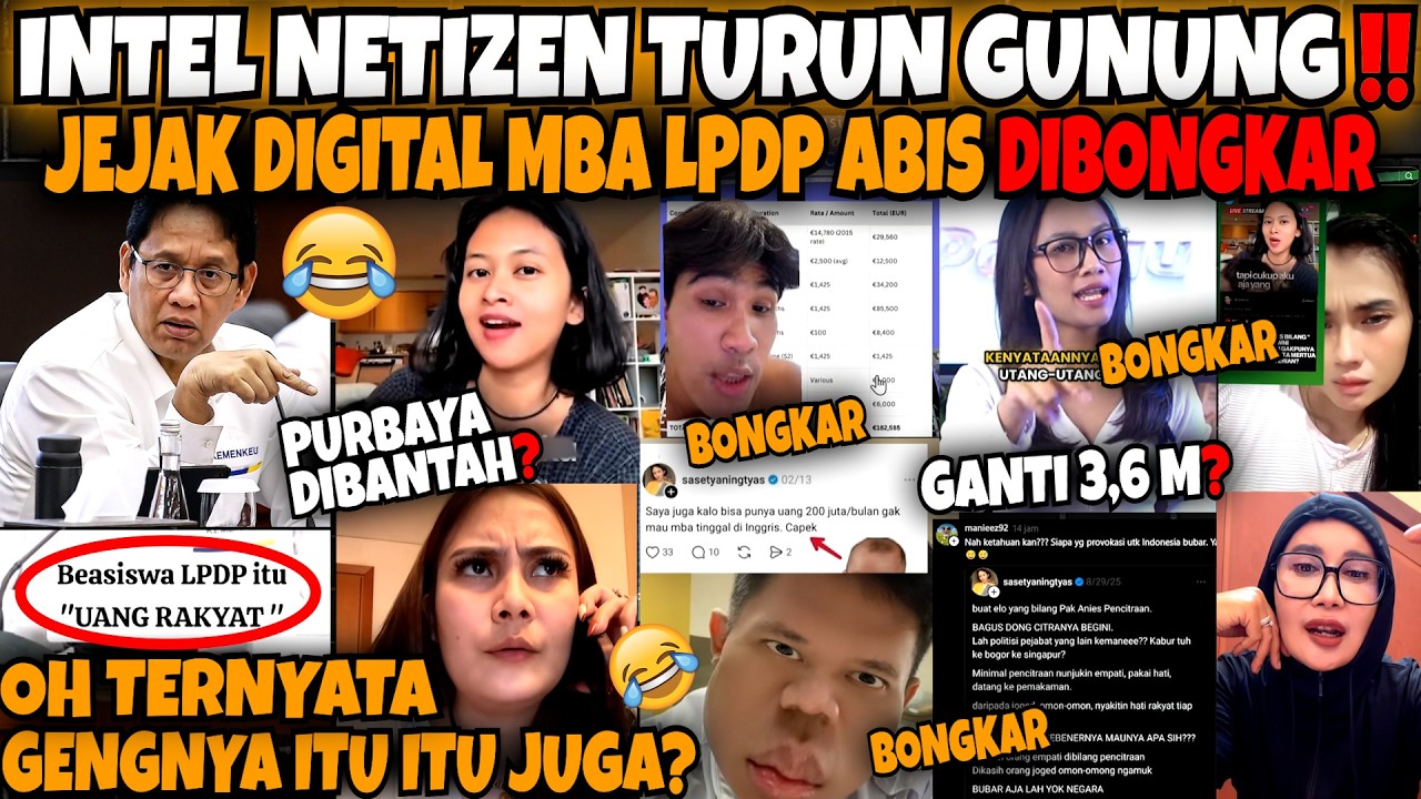 NETIZEN GA ADA OBAT🤣‼️JEJAK DIGITAL MBA LPDP DIBONGKAR ABIS‼️TERNYATA PENDUKUNGNYA...