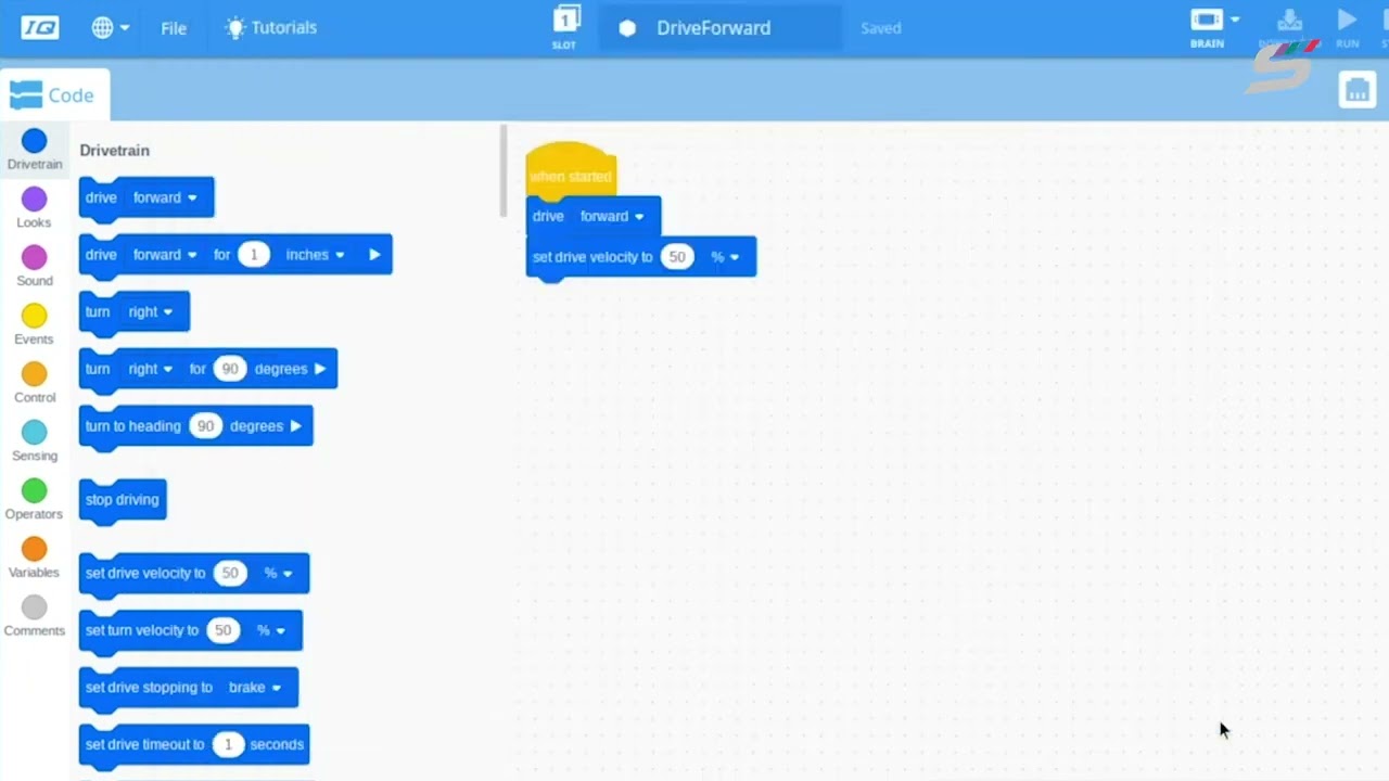 VEX Code IQ Blocks: Guardando vuestros proyectos (ChromeOS)