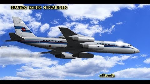Spantax Convair 990 EC-BZO Sketchup Model