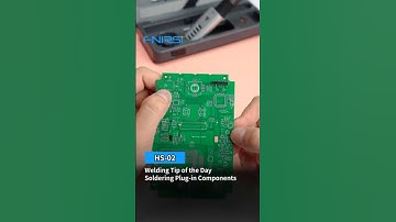 FNIRSI HS-02 | Soldering trick for Plug-in Components✨#fnirsi #hs02 #soldering #solderingtips