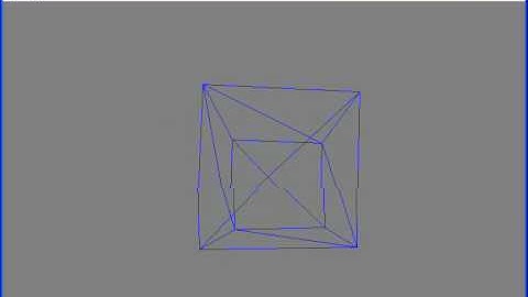 3D Software Renderer - Wireframe cube