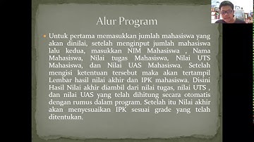 Program menghitung nilai dan IPK Mahasiswa