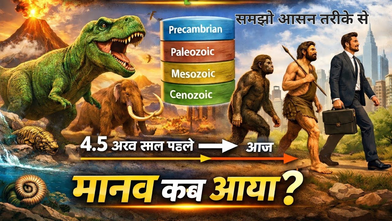 Evolution of Life on Earth 🌍 | Geological Time Scale |  