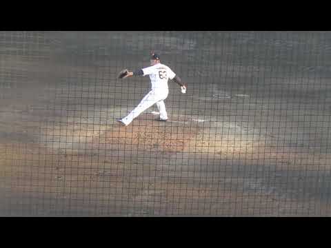 【スローで見る】古川侑利の投球フォーム2021年9月29日