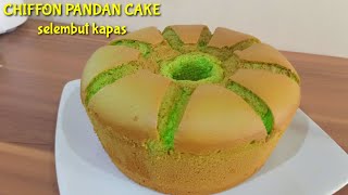 HOW TO MAKE CHIFFON PANDAN CAKE || RESEP INI SUDAH BANYAK YANG REBAKE DAN BERHASIL.