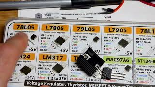 Quick Look At 78L05 WS78L05 TO92 And L7805 TO220 Voltage Regulators Kit
