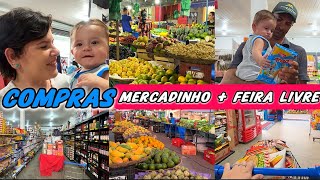 SEXTAFEIRA DIFERENTE + FOMOS A FEIRA LIVRE + AO MERCADO + MOSTREI TUDO QUE COMPRAMOS