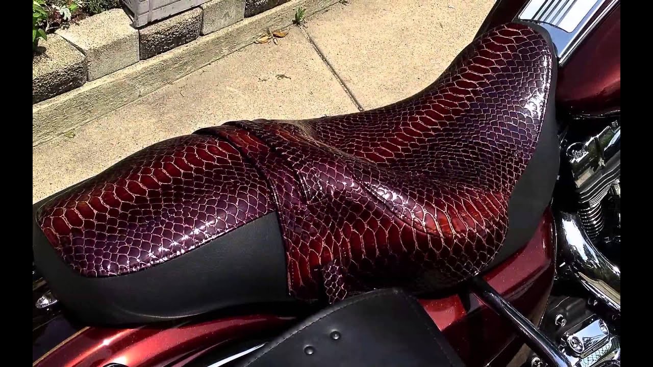 Harley Custom Leather Seats. YouTube