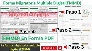 La Forma Migratoria Multiple Digital FMMd 4 Pasos Para Descargar Solo Para Extra