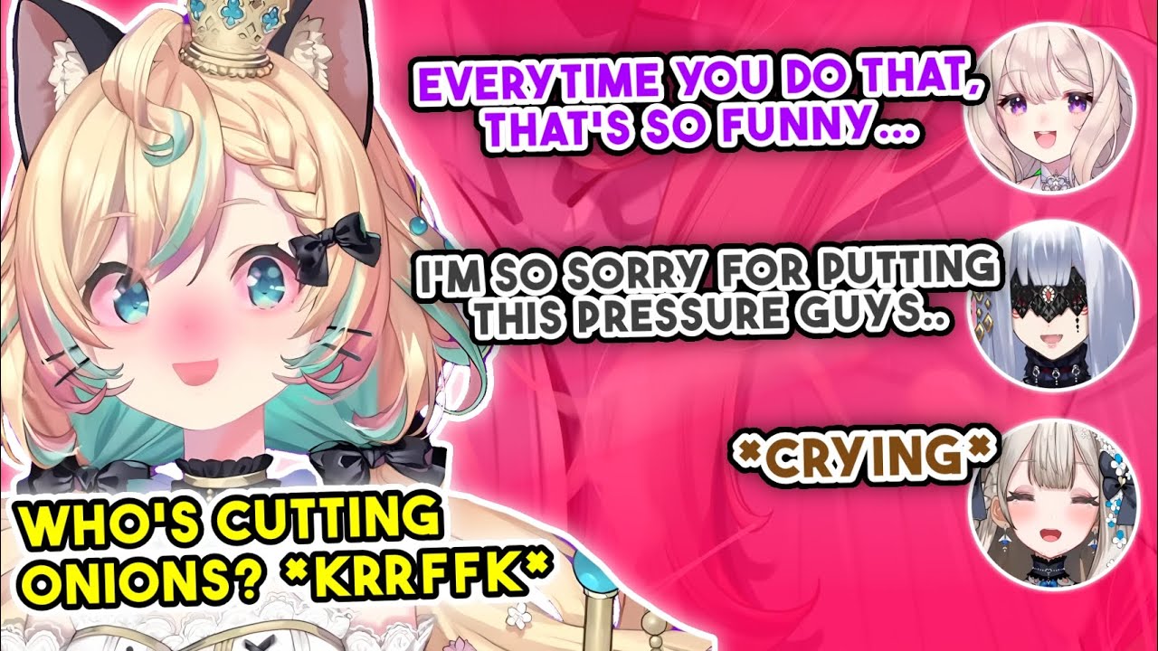 Emotional moment between Ethyria members in the announcement stream