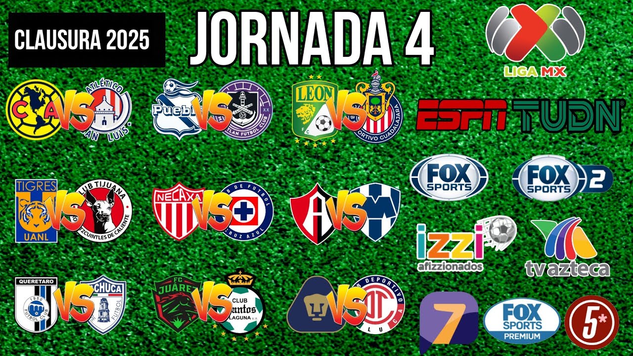 FECHAS, HORARIOS Y CANALES PARA LA JORNADA 4 DE LA LIGA MX CLAUSURA ...
