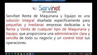 Presentacion Servinet Renta de Maquinaria y Equipo Mayo 2024 screenshot 2