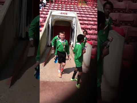 Michael OJOBO and Teammates in Charlton FC Stadium Rep.Discovery Primary School.