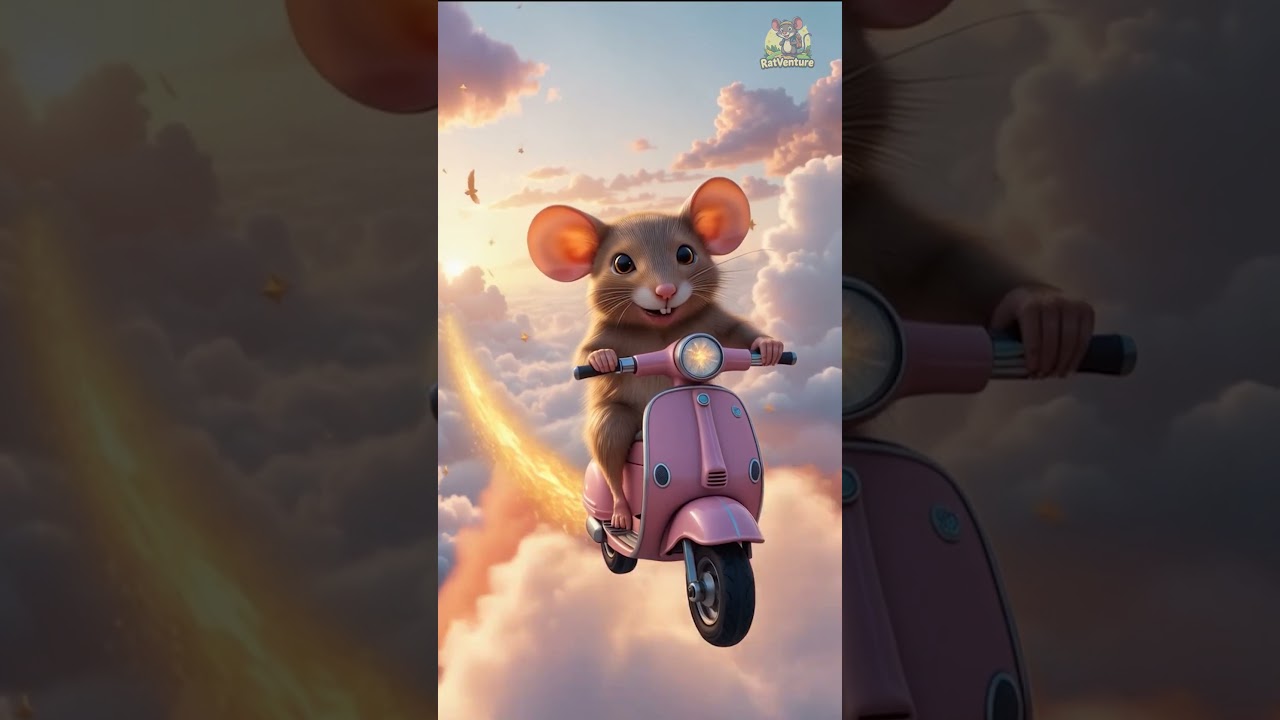 Sky High Scooter! Rat Rides Through the Clouds! 
