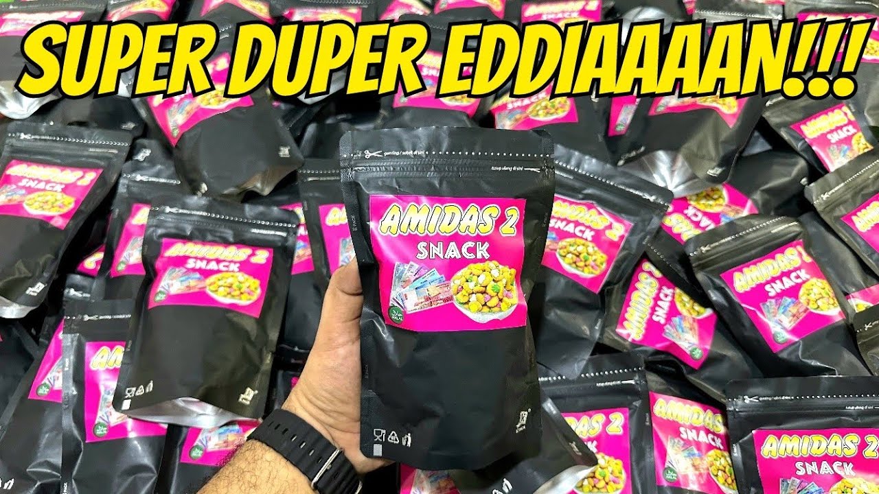 VIRAL!!! HADIAHNYA EDDDIAN LEBIH DARI 1/2JUTA!!! UNBOXING SNACK AMIDAS BERHADIAH