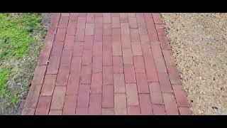 Walking Endless Brick Path.