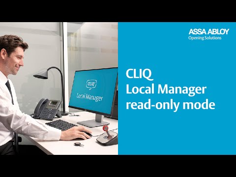 CLIQ Local Manager - Open in read-only mode