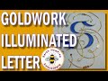 Simply stylish!  Watch me embroider this goldwork embroidered letter project