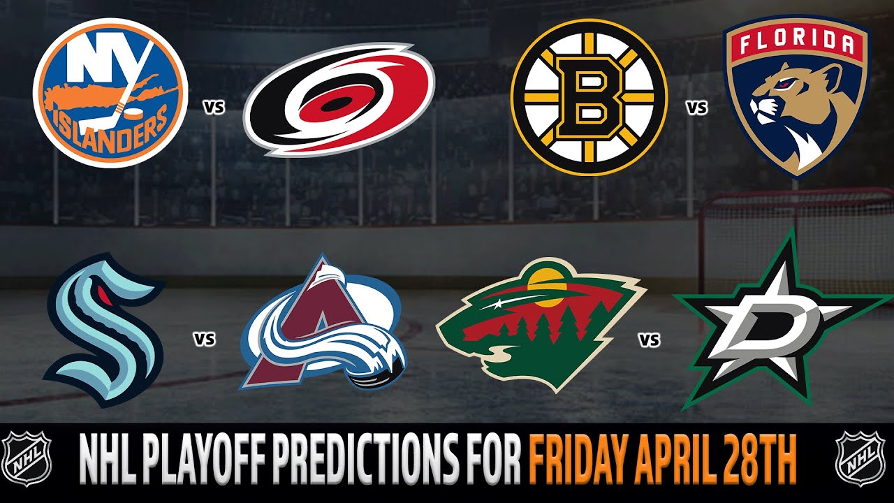 NHL Playoff Game 6 Predictions | Panthers vs Bruins | Kraken vs Avalanche | 🏒 Puck Time for April 28
