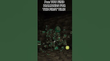 pov: you find diamonds for the first time