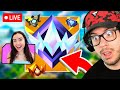 Live  new update fortnite ranked with my girlfriend season 3