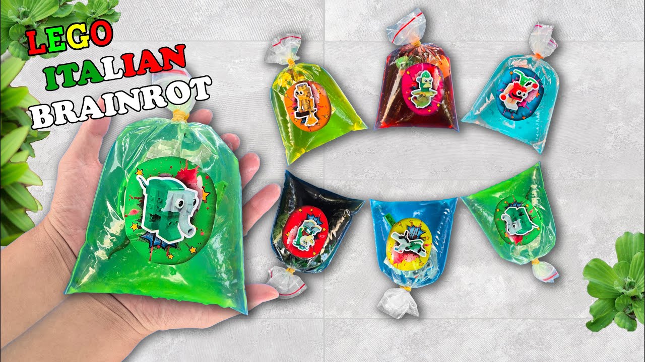 What’s Inside the Water Pouch? | Lego Tung Tung Sahur Brainrot Build | Baka Bricks