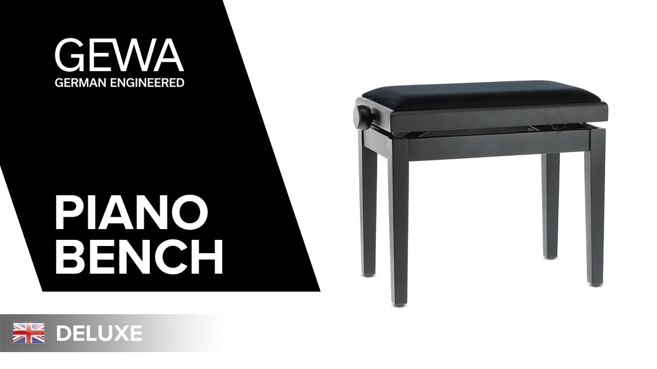 Pianopenkki kiiltävä musta Gewa Deluxe