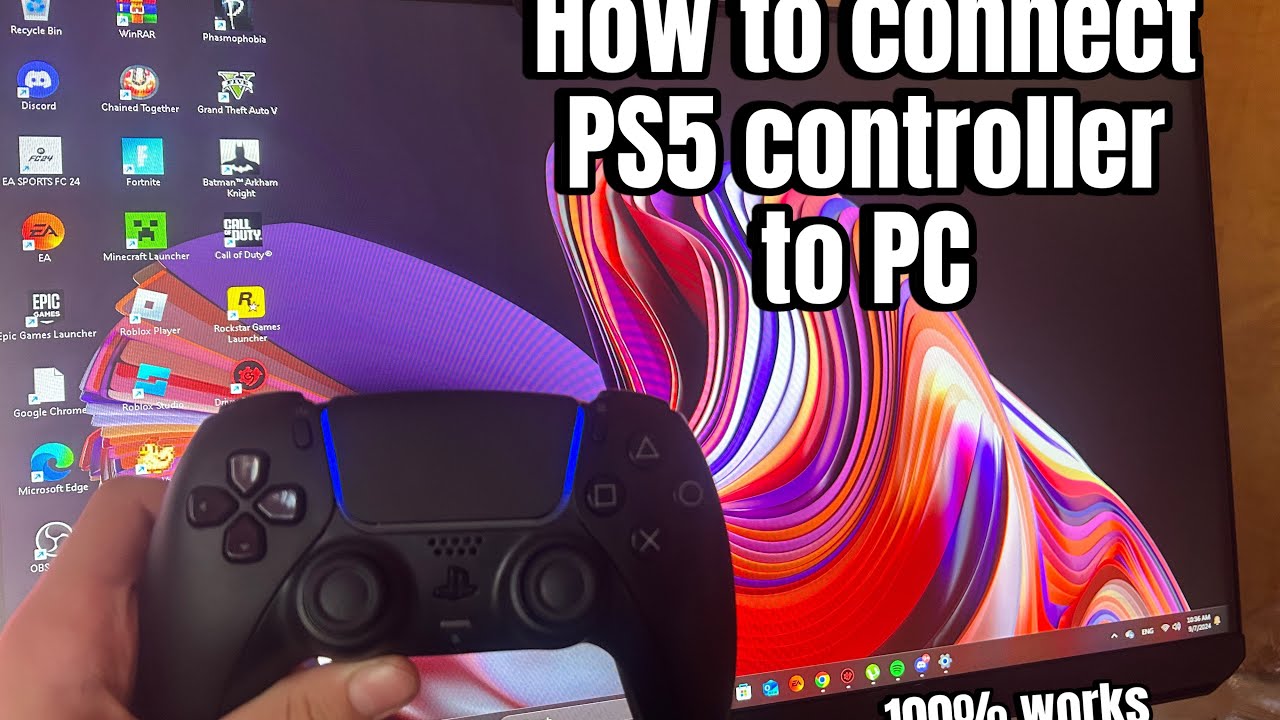 How to connect ps5 controller to pc - YouTube