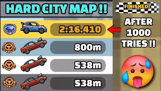 I FINISH HARD CITY MAP AFTER 1000+ TRIES 🥵 IN COMMUNITY SHOWCASE - Hill Climb Racing 2