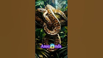 Python Clinging to a Tree | Incredible Jungle Moment 🐍