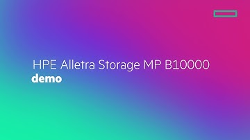 HPE Alletra Storage MP B10000 demo