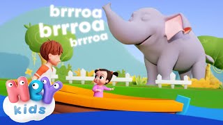 Animal Sounds Song! | Animals for Kids | HeyKids Nursery Rhymes | Learn about Animals